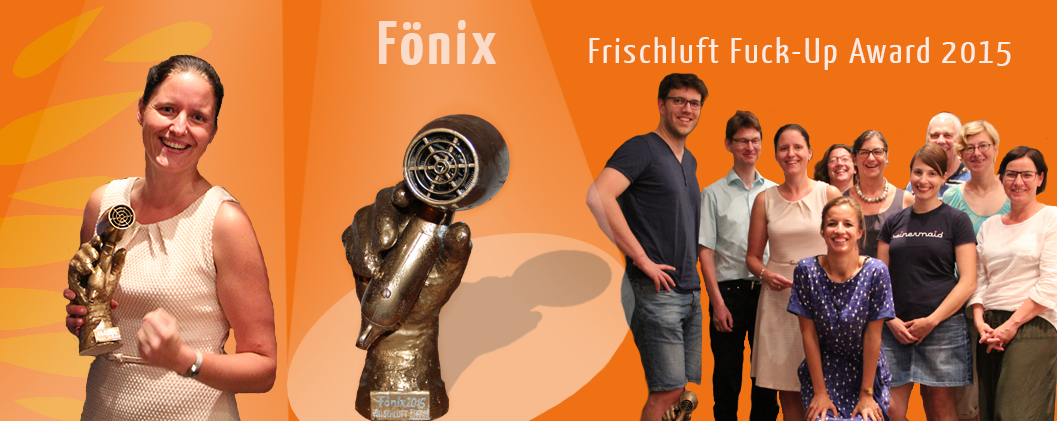 Frischluft Fuckup Award Preis Mut Scheitern Zufriedenheit erste Schritt Nachtreffen Alumni Fönix Haltung